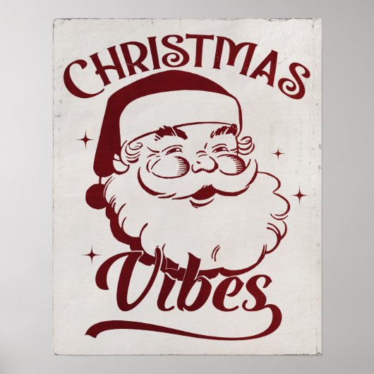 Kerstsfeer Vintage Design Poster (Voorkant)