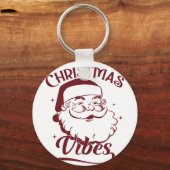 Kerstsfeer Vintage Design Sleutelhanger (Achterkant)