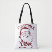 Kerstsfeer Vintage Design Tote Bag (Voorkant)
