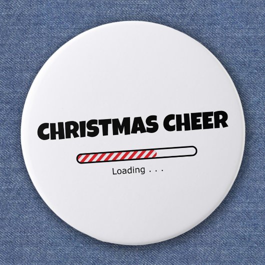Kerstsfeer - voortgangsbalk - laden ronde button 5,7 cm