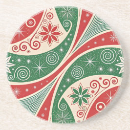 Kerstsfeer Zandsteen Onderzetter