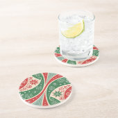 Kerstsfeer Zandsteen Onderzetter (Zijkant)