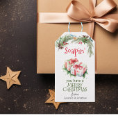 Kerstsfeer Zeep Handgemaakt Cadeaulabel