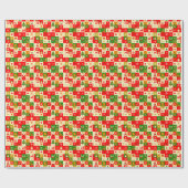 Kerstsfeerpatroon Cadeaupapier (Vlak)