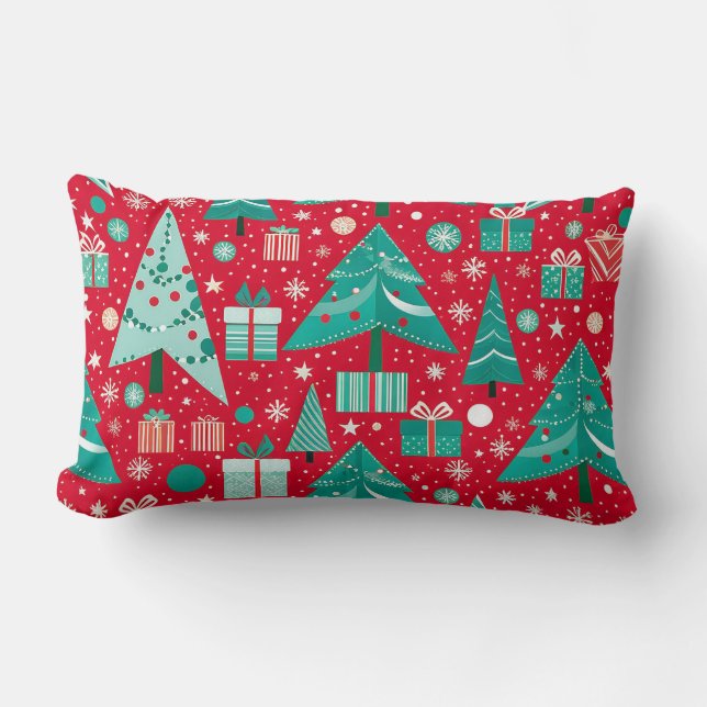 Kerstsfeerpatroon Kussen (Voorkant)