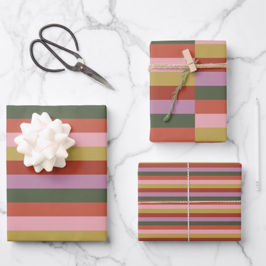 Kerstsfeervlekken Inpakpapier Vel (Voorkant)
