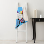 KerstSherpa Blanket Gnome met Bike en Gifts Sherpa Deken (In situ)