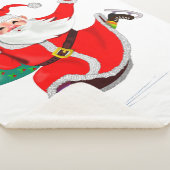 KerstSherpa Blanket Santa Claus Sherpa Deken (3/4)