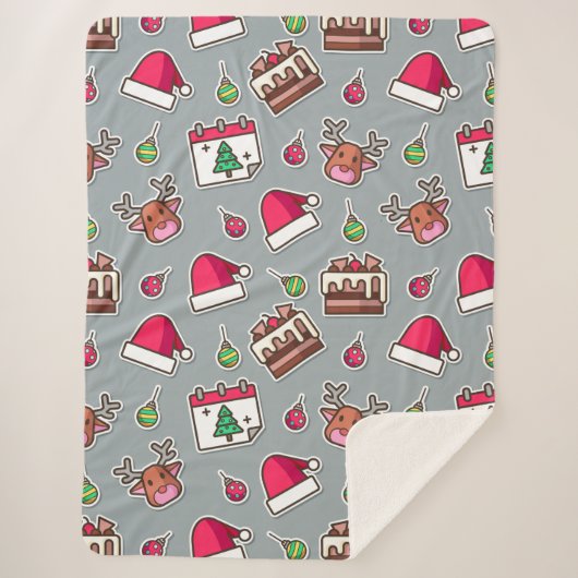 KerstSherpa Blanket Sherpa Deken (Voorkant)