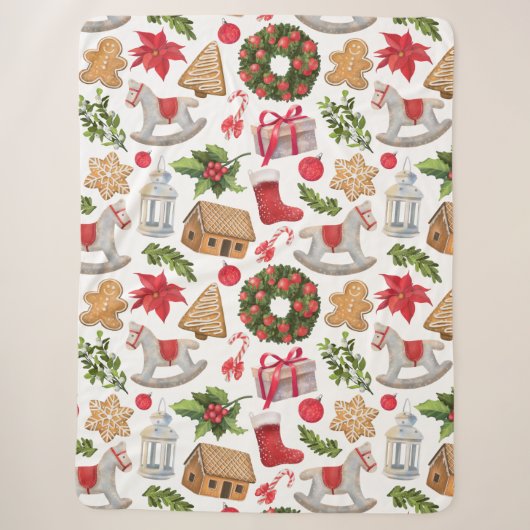 KerstSherpa Blanket Sherpa Deken (Voorkant)
