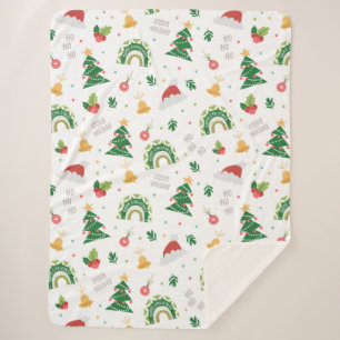 KerstSherpa Blanket Sherpa Deken