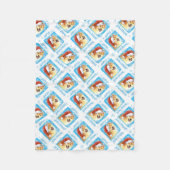 KerstShiba Inu Fleece Deken (Voorkant)