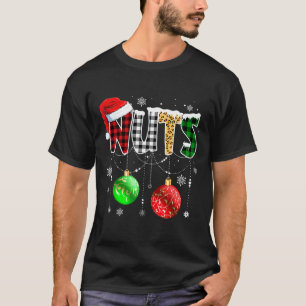 Kerstshirt bijpassend koppel familie kastanjes t-shirt