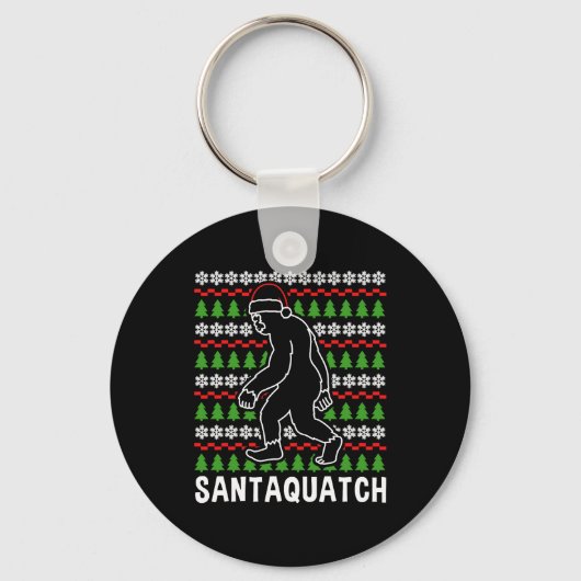 Kerstshirt met Bigfoot Sleutelhanger (Voorkant)