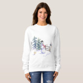 Kerstshirt voor dames met Snowman Trui (Voorkant volledig)