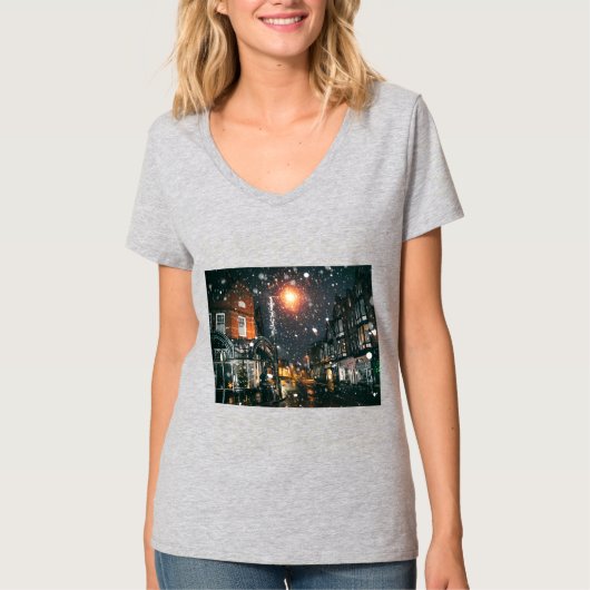 Kerstshirt voor dames t-shirt (Voorkant)
