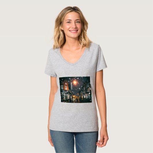 Kerstshirt voor dames t-shirt (Voorkant volledig)