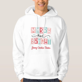 Kerstshirt voor familie met naam hoodie