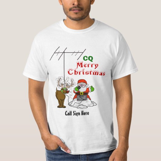 Kerstshirt voor kerstmis met kerstmis en met rudol t-shirt (Voorkant)