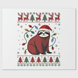 Kerstshirt voor luiaardliefhebber cadeau Sinterkla Cadeaupapier