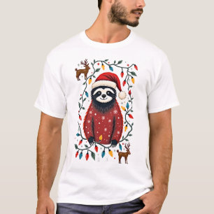 Kerstshirt voor luiaardliefhebber cadeau Sinterkla T-shirt