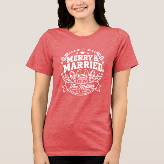 Kerstshirts voor koppel Tri-Blend shirt
