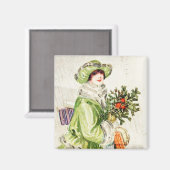 Kerstshopper  Magnet (Voorkant / Achterkant)