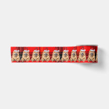 Kerstshow Chow Dog Holiday Red Plaid