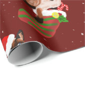 kerstsiamese katten met kersthoed cadeaupapier (Rol Hoek)