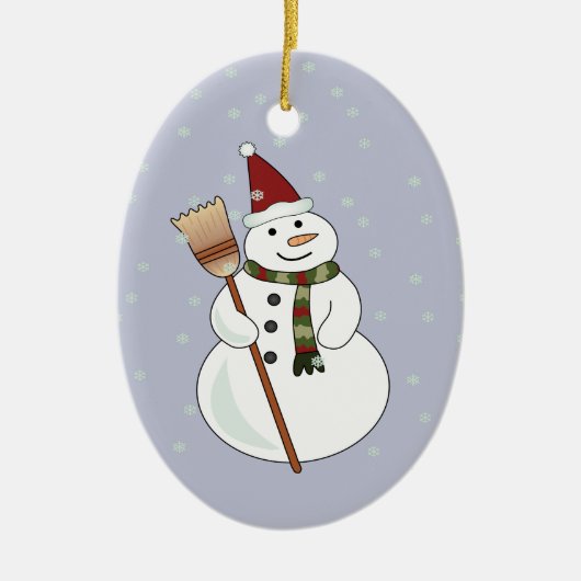 kerstsier keramisch ornament (Voorkant)