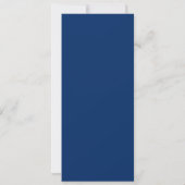 Kerstsieraad Blauw Goud Kerstfeest Kaart (Achterkant)