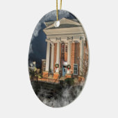 kerstsieraad Carnegie Hall Lewisburg,WV Keramisch Ornament (Links)