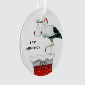 Kerstsieraad decemberbaby-kerstcadeau ornament (voorkant)