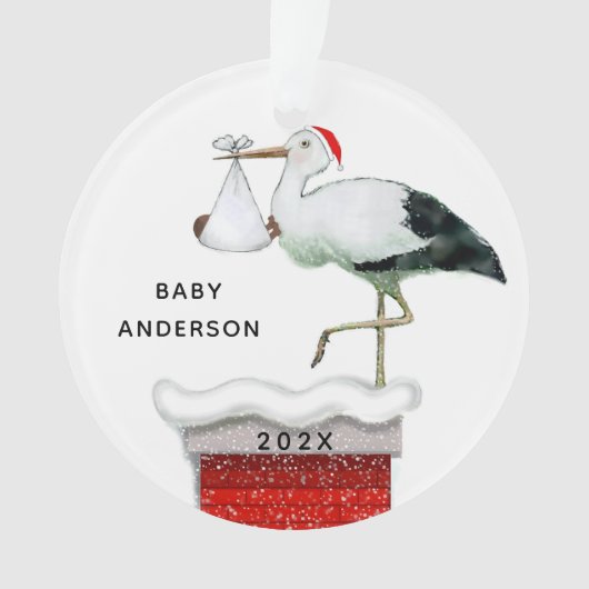 Kerstsieraad decemberbaby-kerstcadeau ornament (voorkant)