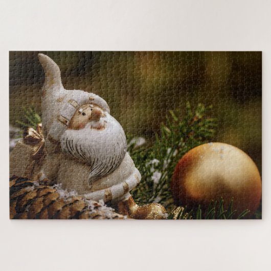 Kerstsieraad en kerstpuzzel legpuzzel (Horizontaal)