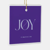 Kerstsieraad Joy | Gepersonaliseerd Keramisch Ornament (Rechts)