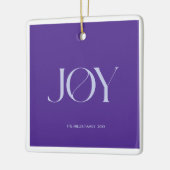 Kerstsieraad Joy | Gepersonaliseerd Keramisch Ornament (Links)