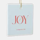 Kerstsieraad Joy | Gepersonaliseerd Keramisch Ornament (Rechts)