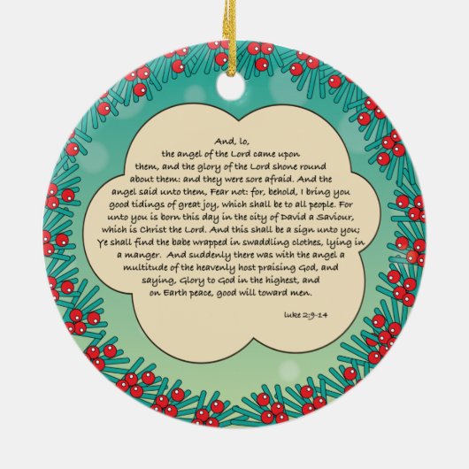 kerstsieraad keramisch ornament (Achterkant)