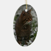 Kerstsieraad - Schotse wilde kat Keramisch Ornament (Rechts)