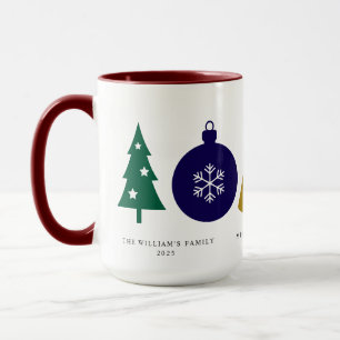 Kerstsieraad Sneeuwvlok Dennenboom Mok