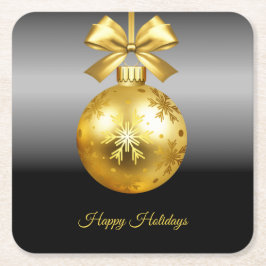 Kerstsieraad van goud kartonnen onderzetters