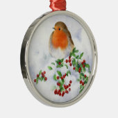 Kerstsieraad - Vogel Metalen Ornament (Rechts)