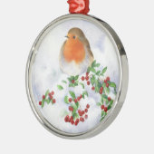 Kerstsieraad - Vogel Metalen Ornament (Links)