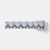 Kerstsieraarlint, Prettig Kerstfeest Grosgrain Lint (Voorkant)