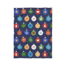 Kerstsieraden - Blue Holiday Pattern