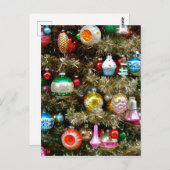 kerstsieraden briefkaart (Voorkant / Achterkant)