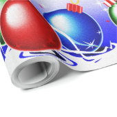 Kerstsieraden en lint - cadeaupapier (Rol Hoek)