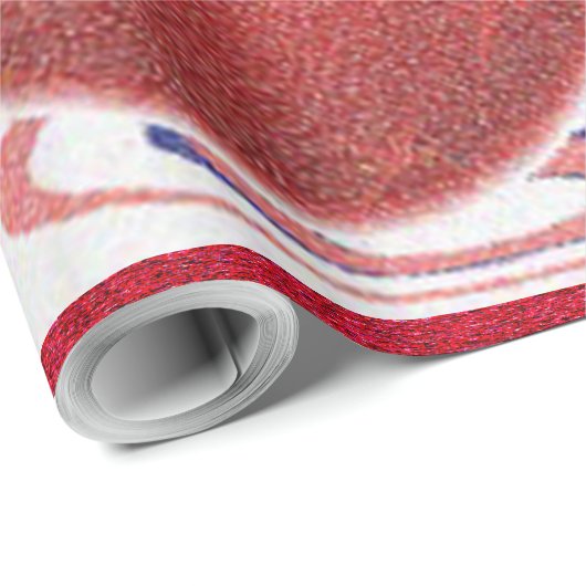 Kerstsieraden en lint - cadeaupapier (Rol Hoek)