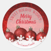 kerstsieraden Homemade Food Holiday Baking Ronde Sticker (Voorkant)